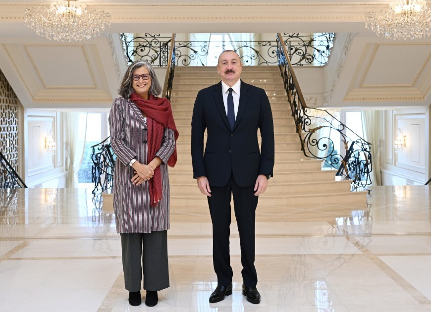 Prezident Anaklaudia Rossbaxı qəbul etdi -FOTOLAR