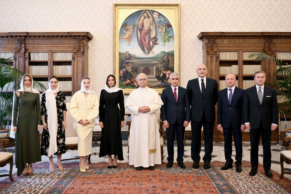 Mehriban Əliyeva Roma Papası ilə görüşdü -FOTOLAR