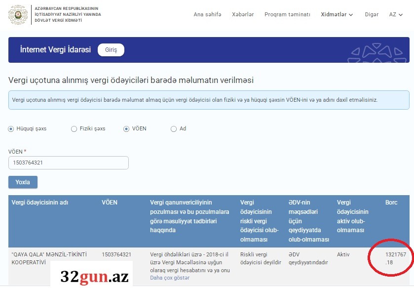 “Qaya Qala” MTK-nin 1,3 milyon manatlıq vergi borcu üzə çıxıb/ FOTO