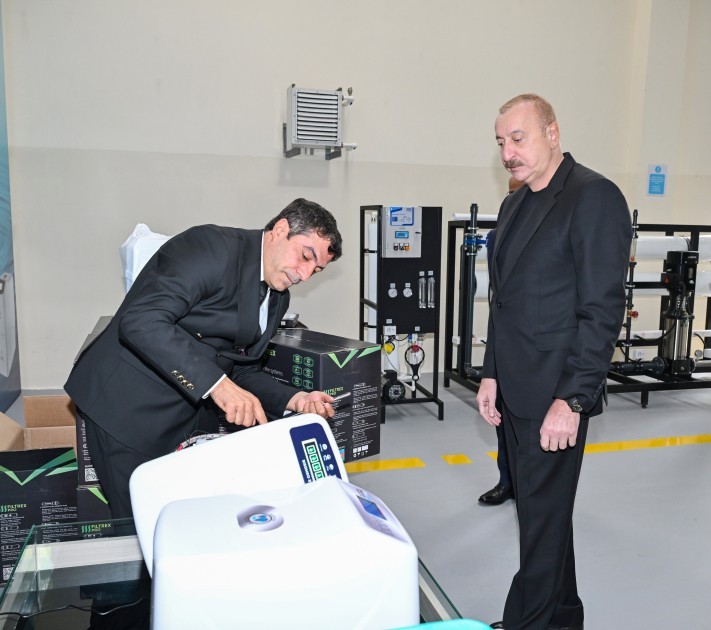 Sabirabadda su filtrlərinin istehsalı müəssisəsinin fəaliyyəti ilə tanışlıq - FOTOLAR
