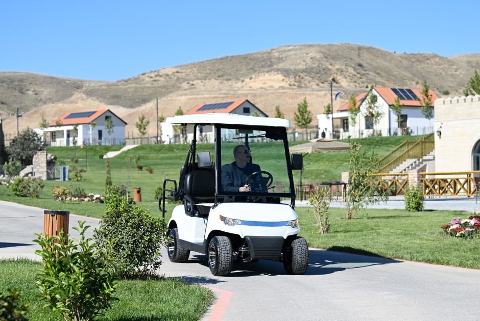 Prezident Cəbrayılın Horovlu kəndinin açılışında -FOTOLAR
