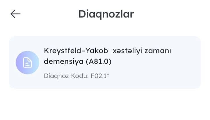 “Sistemdə dəhşət: Sağlam qıza‘Yakob xəstəliyi’ yazılıb!”