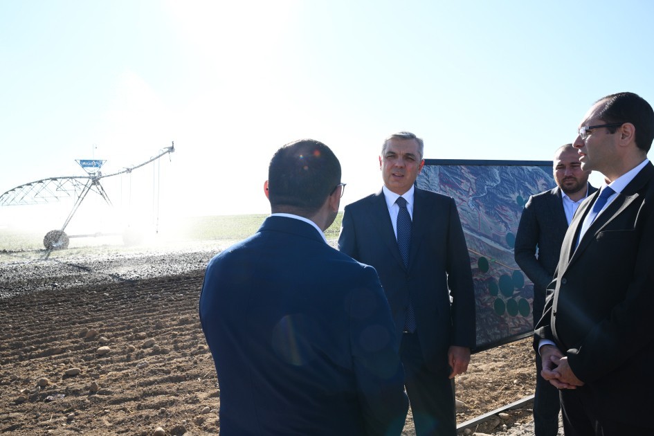 Zəngilanda dairəvi suvarma sistemlərinə baxış keçirilib- FOTOLAR