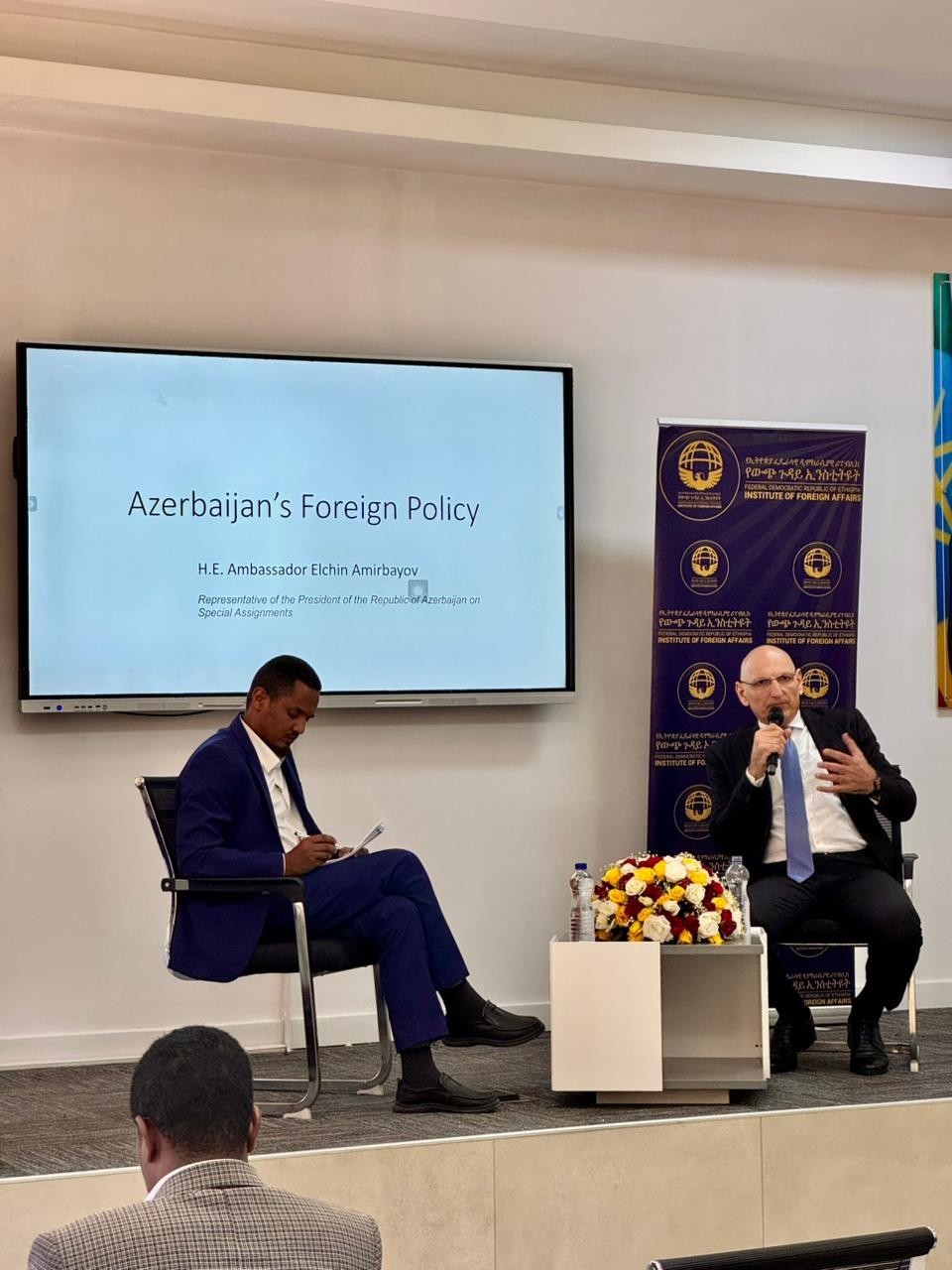 Elçin Əmirbəyov Efiopiyada görüşlər keçirdi -FOTOLAR