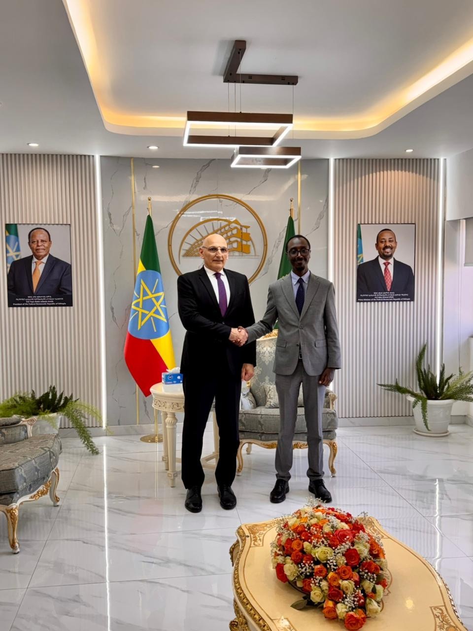 Elçin Əmirbəyov Efiopiyada görüşlər keçirdi -FOTOLAR