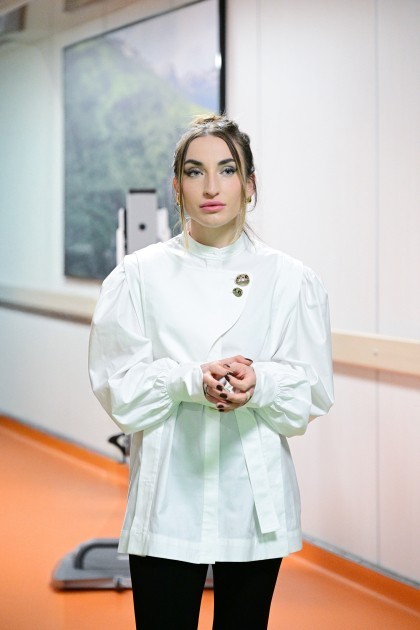 Prezident ailəsi Yeni Klinikada mərkəzlərin açılışında- FOTOLAR