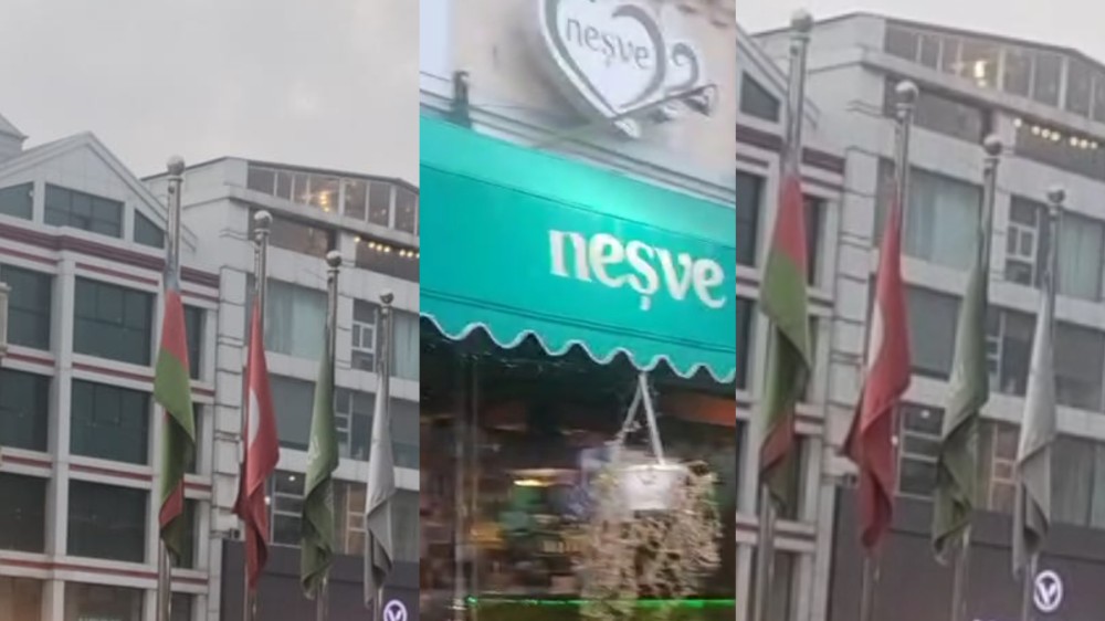 "Neşve" restoranında Azərbaycan və Türkiyə bayraqlarına hörmətsizlik/ Video