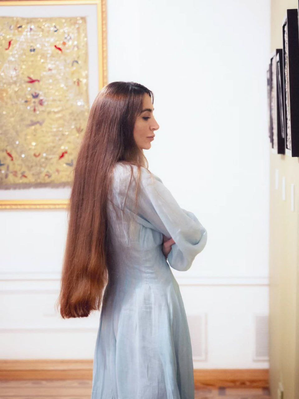 Arzu Əliyeva Milli İncəsənət Muzeyindən paylaşım etdi -FOTOLAR