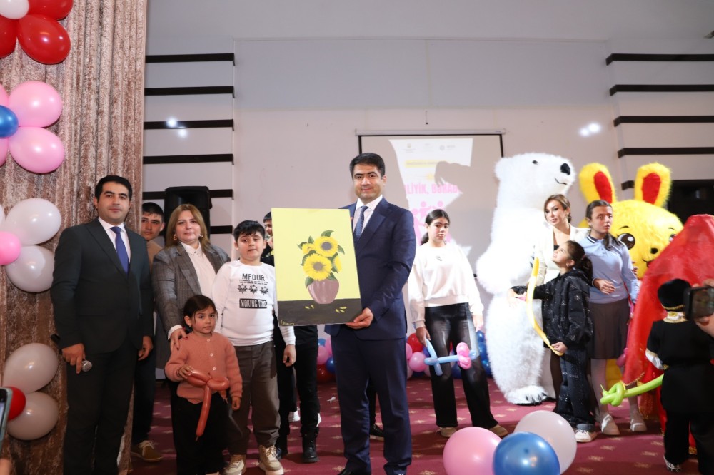 Beynəlxalq Əlillər Günündə Ağstafada xüsusi qayğıya ehtiyacı olan uşaqlar üçün “Fərqliyik, bərabərik” adlı bədii-əyləncəli tədbir keçirilib