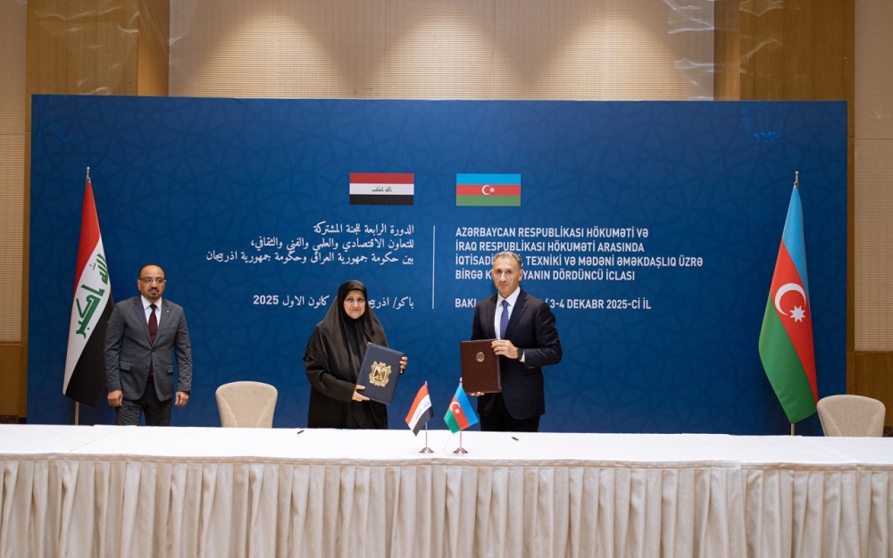 Azərbaycan və İraq hökumətləri arasında Birgə Komissiyanın 4-cü iclası keçirilib- FOTOLAR
