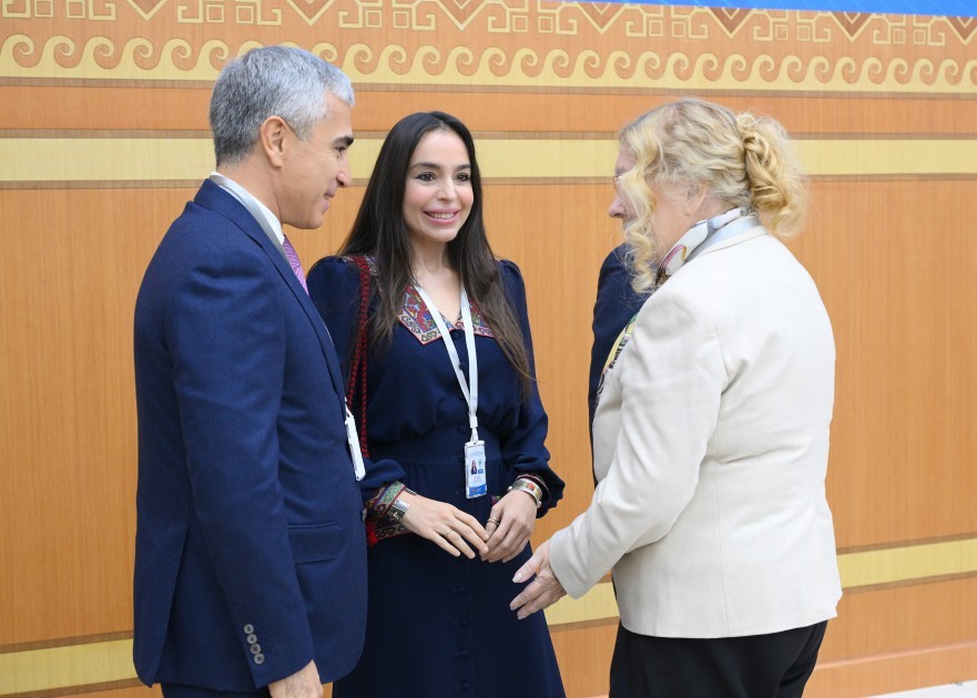 Leyla Əliyeva Türkmənistanda beynəlxalq konfransda çıxış etdi- FOTOLAR