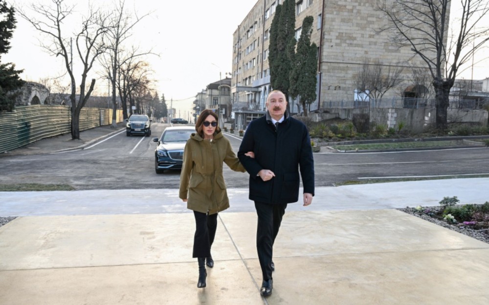 Prezident və xanımı Xankəndidə açılışda -FOTOLAR (YENİLƏNİB)