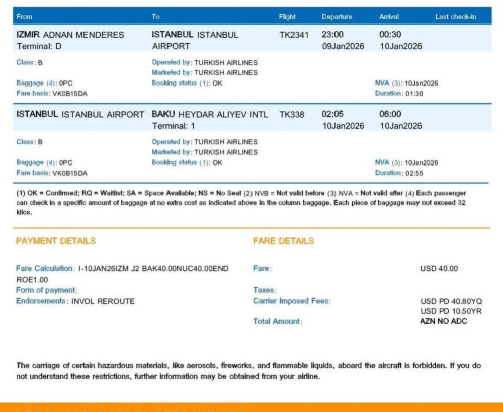 AZAL-a sərnişin etirazı: tələbə övladının uçuşu son anda ləğv edildi